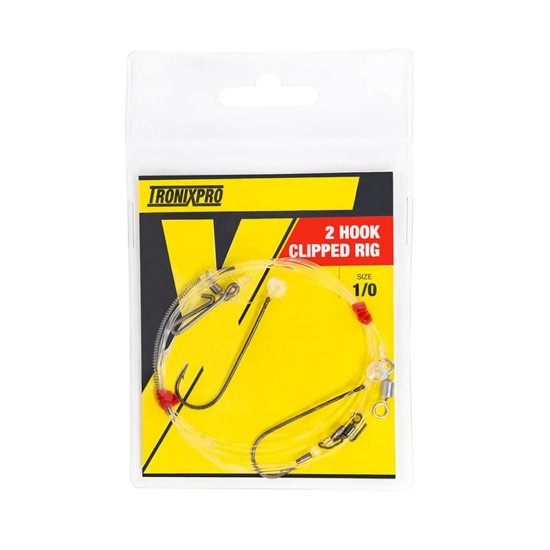 TronixPro Hand Tied 2 Hook Clipped Rigs